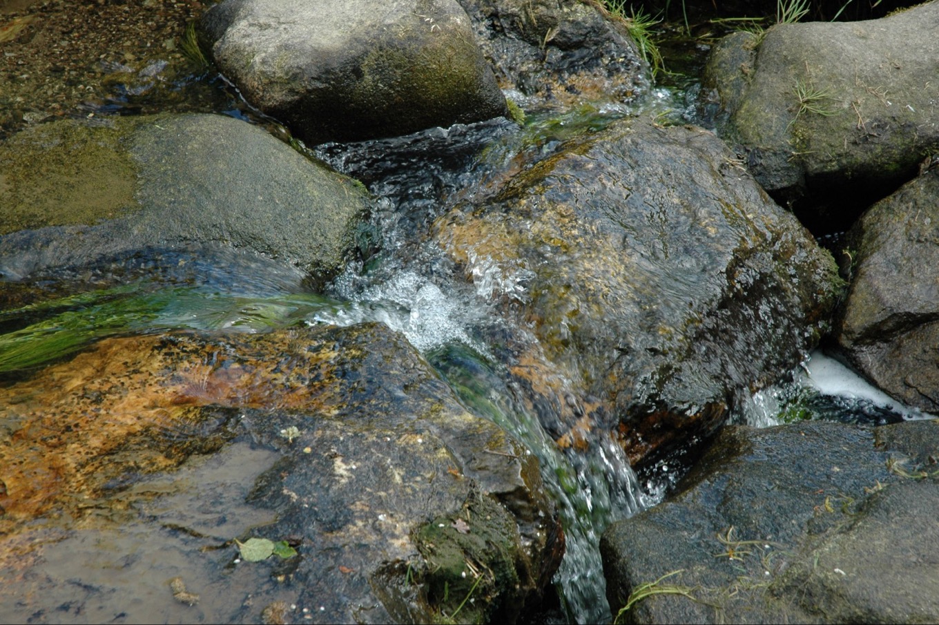 Flowing Water Over Rocks